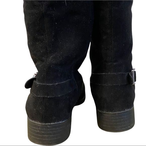 MIA DESIGNS ‘Jamie’ over the knee black faux suede boot size 8.5 EUC - Picture 4 of 5